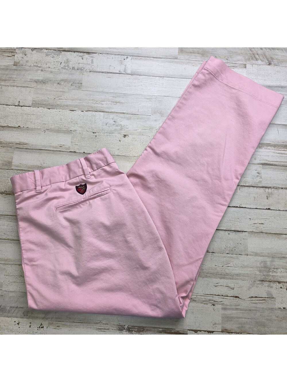 Polo Golf Ralph Lauren Pink Cotton Twill Stretch Classic Fit Pants 40x32 Mens